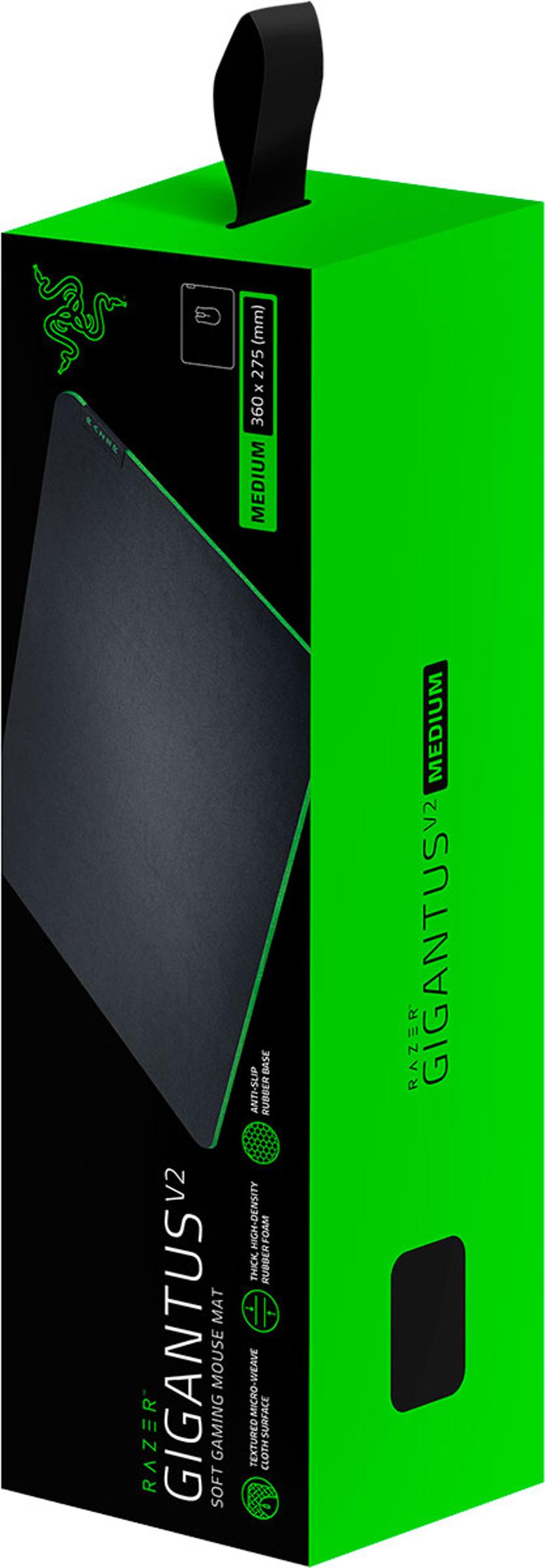 Razer Gigantus V2 - Medium Musematte til gaming Sort, Grønn
