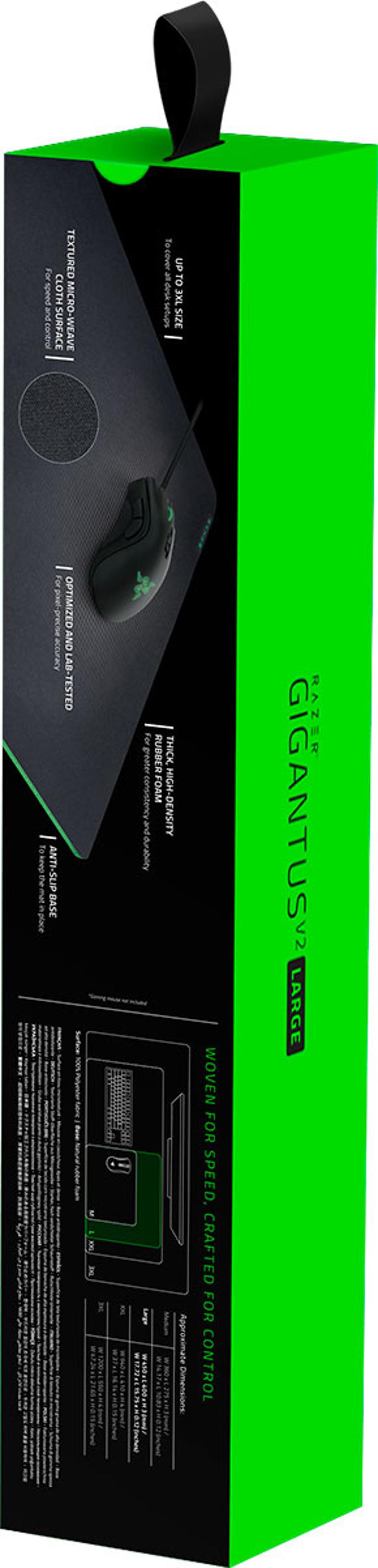 Razer Gigantus V2 - Large Gaming musemåtte Sort, Grøn