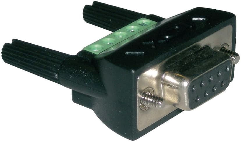 Moxa Mini DB9F-to-TB Mini Female DB9 Terminal Block Zwart Mini Female DB9 Terminal Block