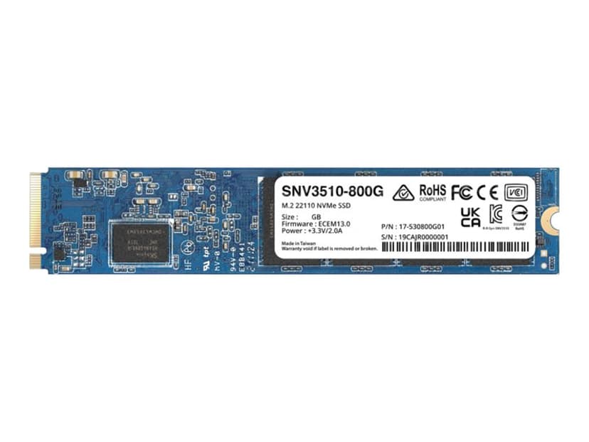Synology SNV3510 M.2 800 GB PCI Express 3.0 NVMe M.2 PCIe 3.0