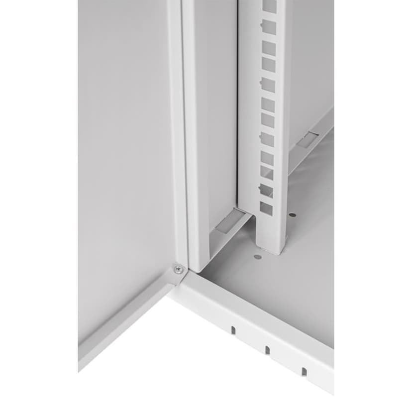 Direktronik Wall Rack 19" 12u 45cm Glass Door Grey