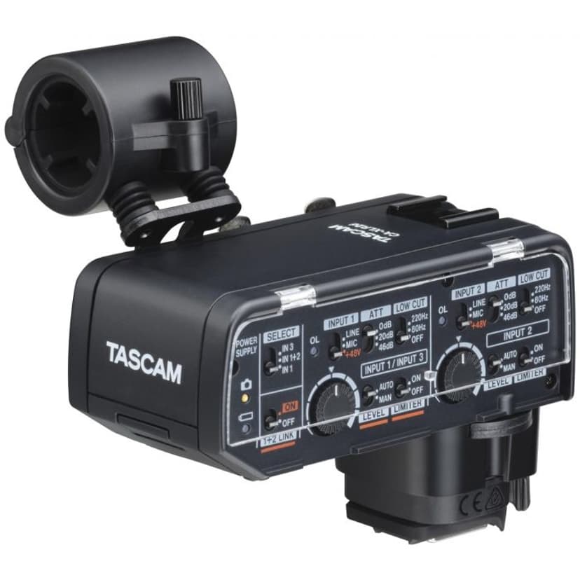 Tascam XLR Mikrofon-adapter till spegellösa Canon-kameror