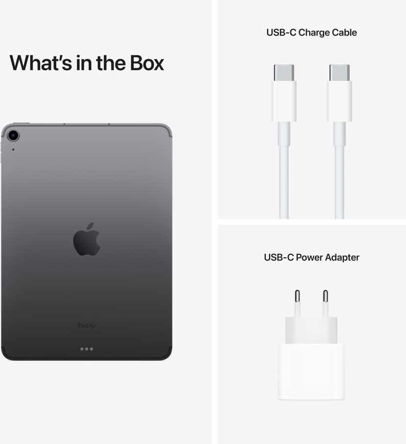 Apple iPad Air 5th gen (2022) Wi-Fi + Cellular 8GB 10.9" Apple M 64GB Grå