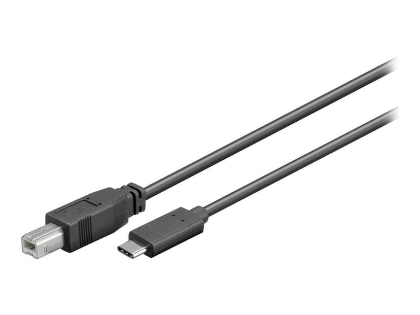 Microconnect USB3.1C2B1 USB-kablar USB 2.0 1 m USB C USB B Svart 1m USB-C USB-B Svart