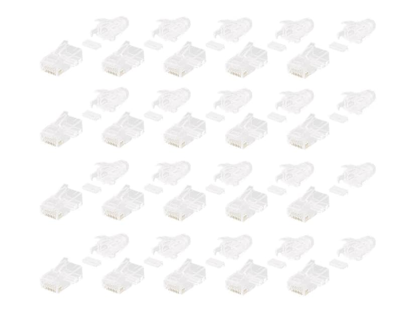 Deltaco Nettverkskontakt (Slim) CAT6a UTP RJ45 20-pakning