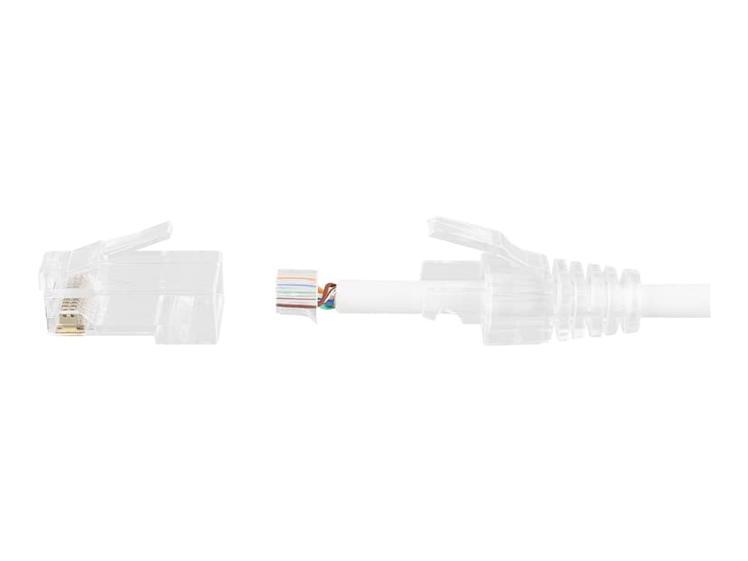 Deltaco Liitin (Slim) CAT6a UTP RJ45, 20 kpl