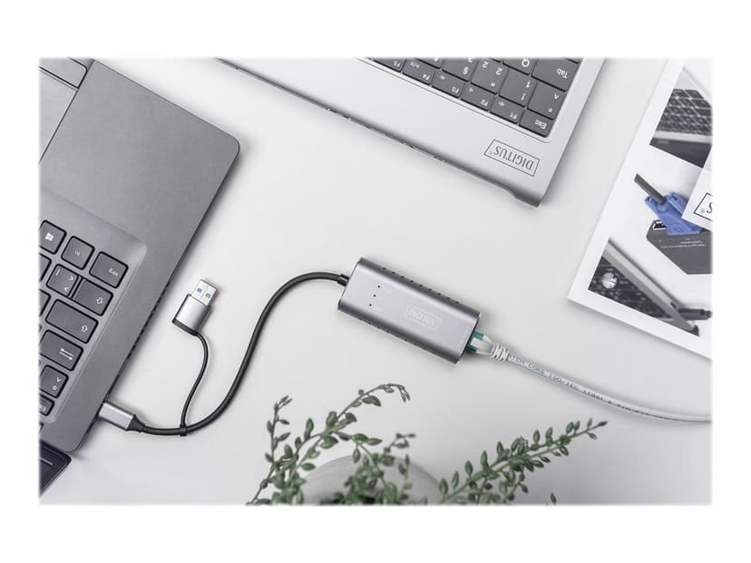 Digitus Nettverksadapter 2,5 Gigabit USB-C/USB USB-C USB 3.1 RJ-45