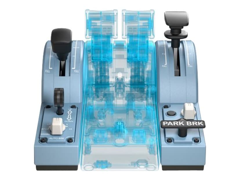 Thrustmaster TCA Quadrant Add-On Airbus Edition Blå Fly Simulator Analog/digital PC Blå