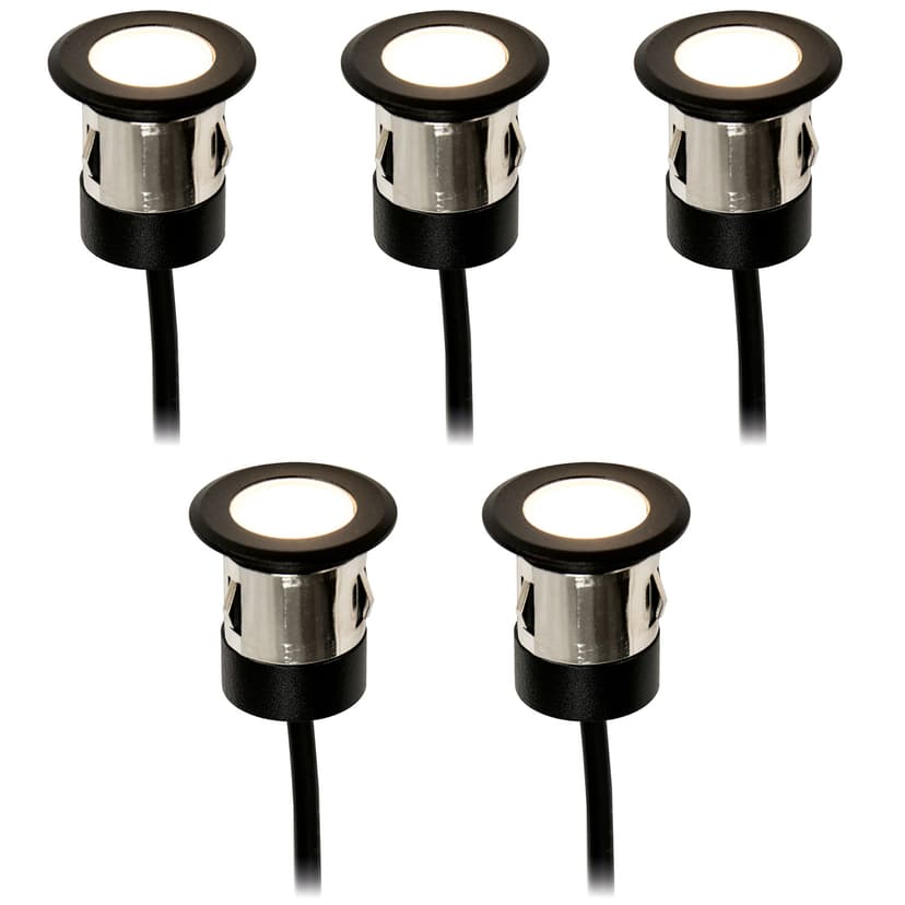 LightsOn Orion Built-In Spot 5pcs Black