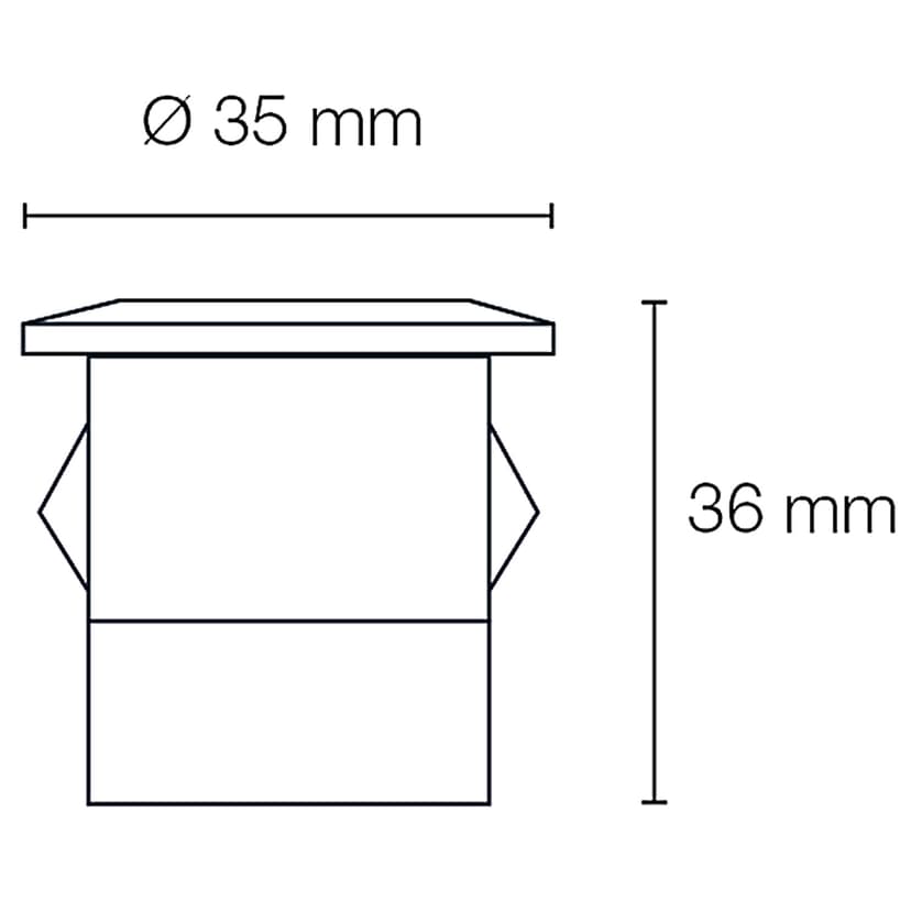 LightsOn Orion Built-In Spot 5pcs Black