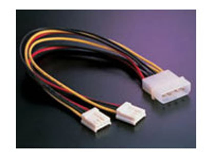 Deltaco Y-Cable Power For 2 Pcs 3.5" Units 0.15 m