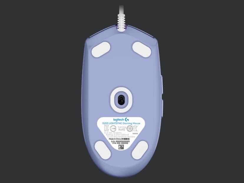 Logitech G 910-005853 datamus Spilling Høyre hendt USB Type-A 8000 DPI USB-A