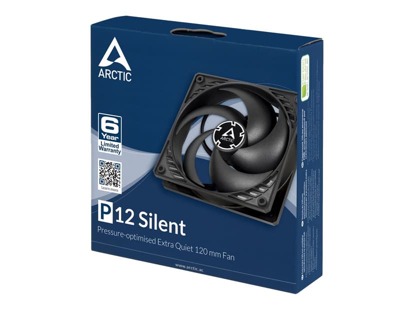 ARCTIC P12 Silent 120MM Fläkt Svart