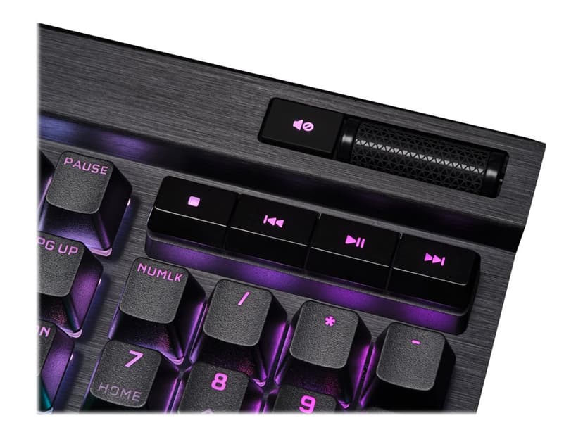 Corsair K70 Rgb Pro Cherry Mx Speed Silver, Black Mechanical Cherry MX Speed Nordisk