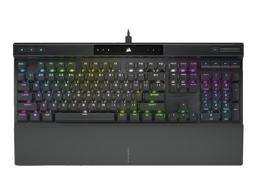 Corsair K70 RGB PRO näppäimistö USB QWERTY Pohjoismainen Musta Cherry MX Speed Pohjoismainen