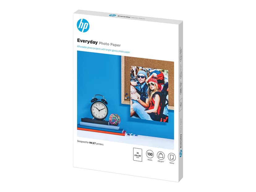 HP Papper PhotoEveryday Glossy A4 100-ark 200 g