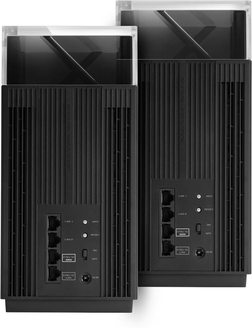 ASUS ZenWiFi Pro ET12 2-pakkaus musta