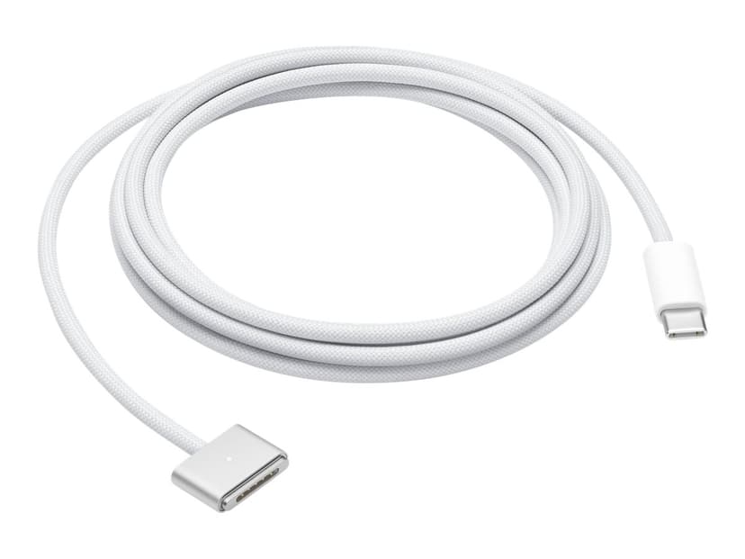 Apple USB-C till MagSafe 3-kabel (2 m) Silver 2m USB C MagSafe 3 Vit