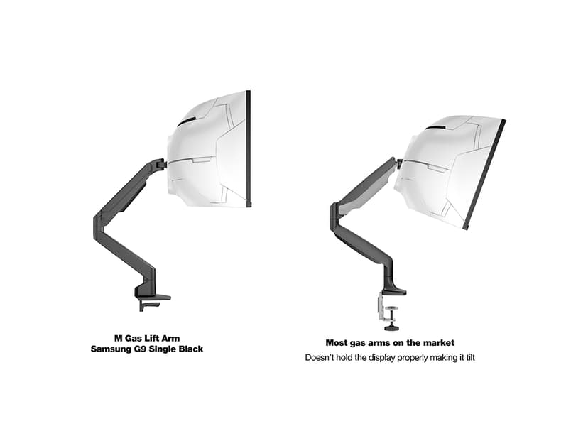 Multibrackets M Gaslift Arm Single – Samsung G9 musta