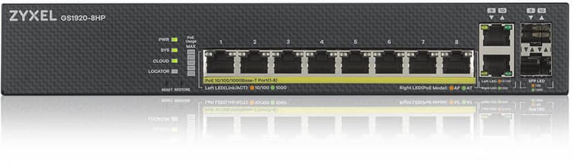 Zyxel Nebula GS1920-8HPv2 8G PoE 130W Switch
