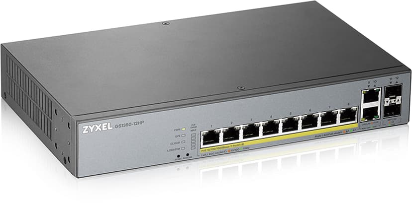 Zyxel Nebula GS1350-12HP Smart Surveillance PoE Switch 130W