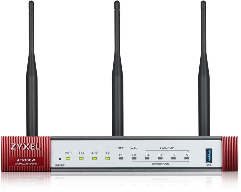 Zyxel Nebula ZyWALL ATP100W Brandvägg  (med 1 år Security Pack)