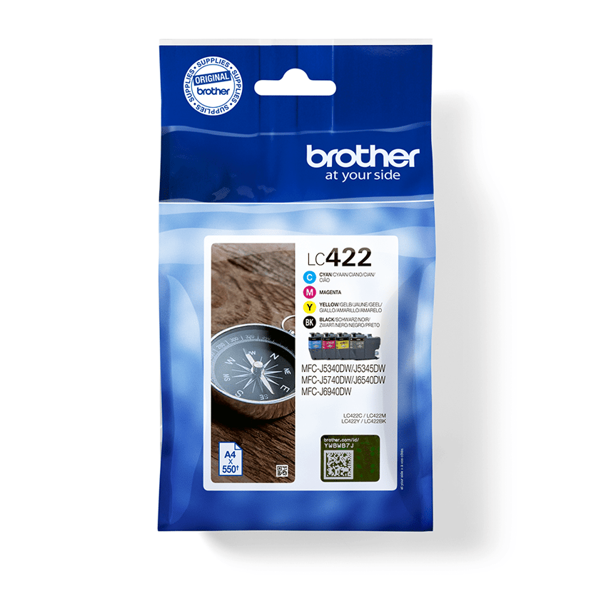 Brother Bläck Multipack (BK/C/M/Y) 550 Sidor - MFC-J5340DW