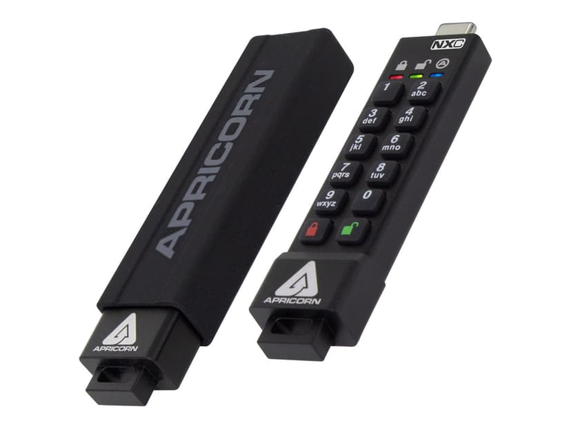 Apricorn Aegis Secure Key 3NXC 8GB 8GB USB-C Svart