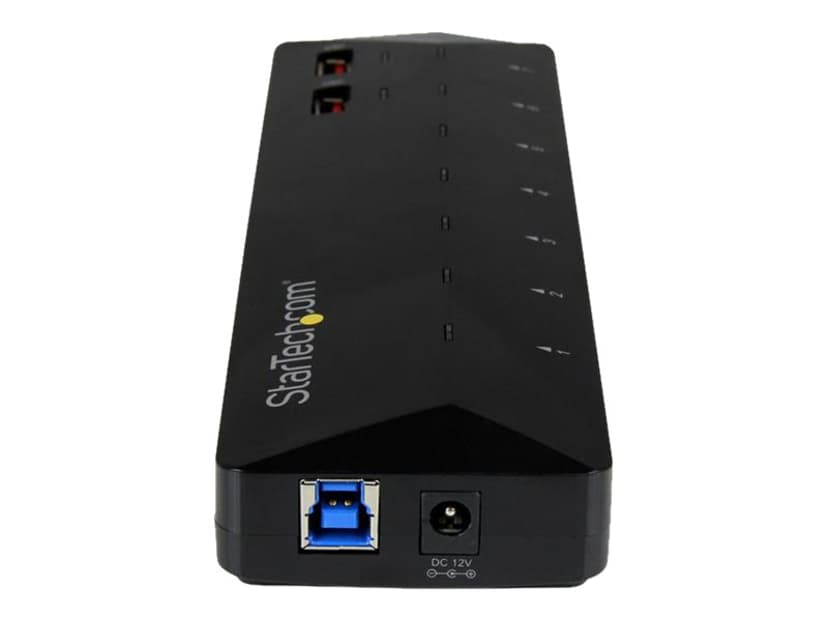 Startech StarTech.com USB 3.0-hub med 7 portar och dedicerade laddningsportar - 5Gbps - 2x 2,4 A-portar USB 3.2 Gen 1 (3.1 Gen 1) Type-B USB 3.2 Gen 1 (3.1 Gen 1) Type-A