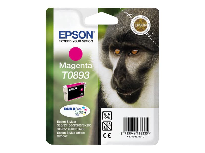 Epson Muste Magenta T0893 - SX100/SX105