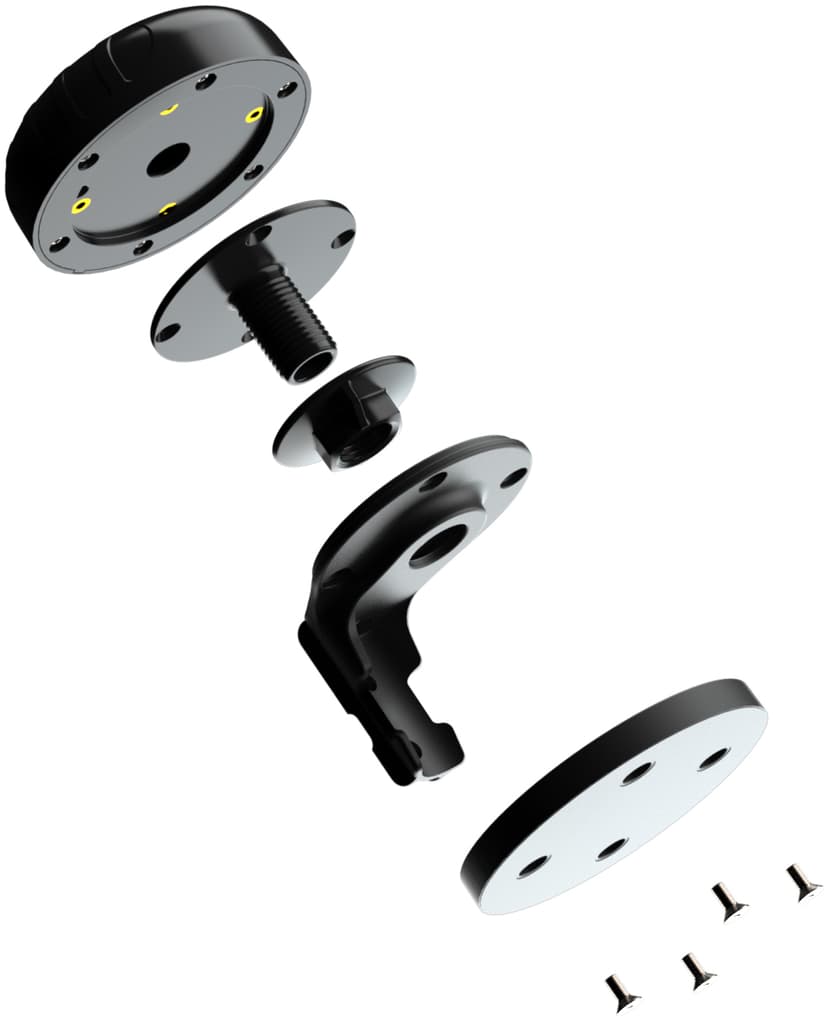 Poynting PUCK-5 ympärisäteilevä antenni, 2G/3G/4G/5G 2X2 MIMO, WiFi, Bluetooth ja GPS, musta