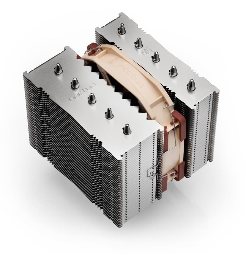 Noctua Nh-d12l Cpu Cooler Luftkjøler Aluminium, Beige, Brun