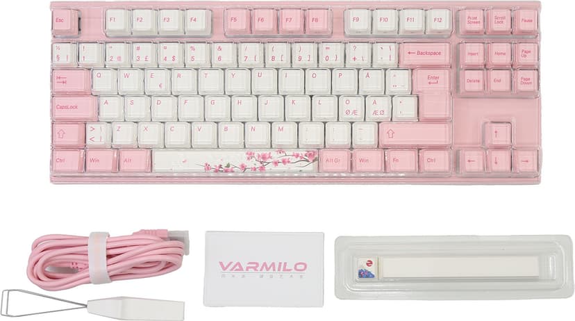 Varmilo VEA88 Sakura V2 MX Brown Cherry MX Brown Nordisk