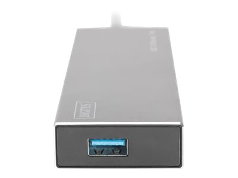 Digitus DA-70241-1 keskitin USB 3.2 Gen 1 (3.1 Gen 1) Type-A 5000 Mbit/s Harmaa