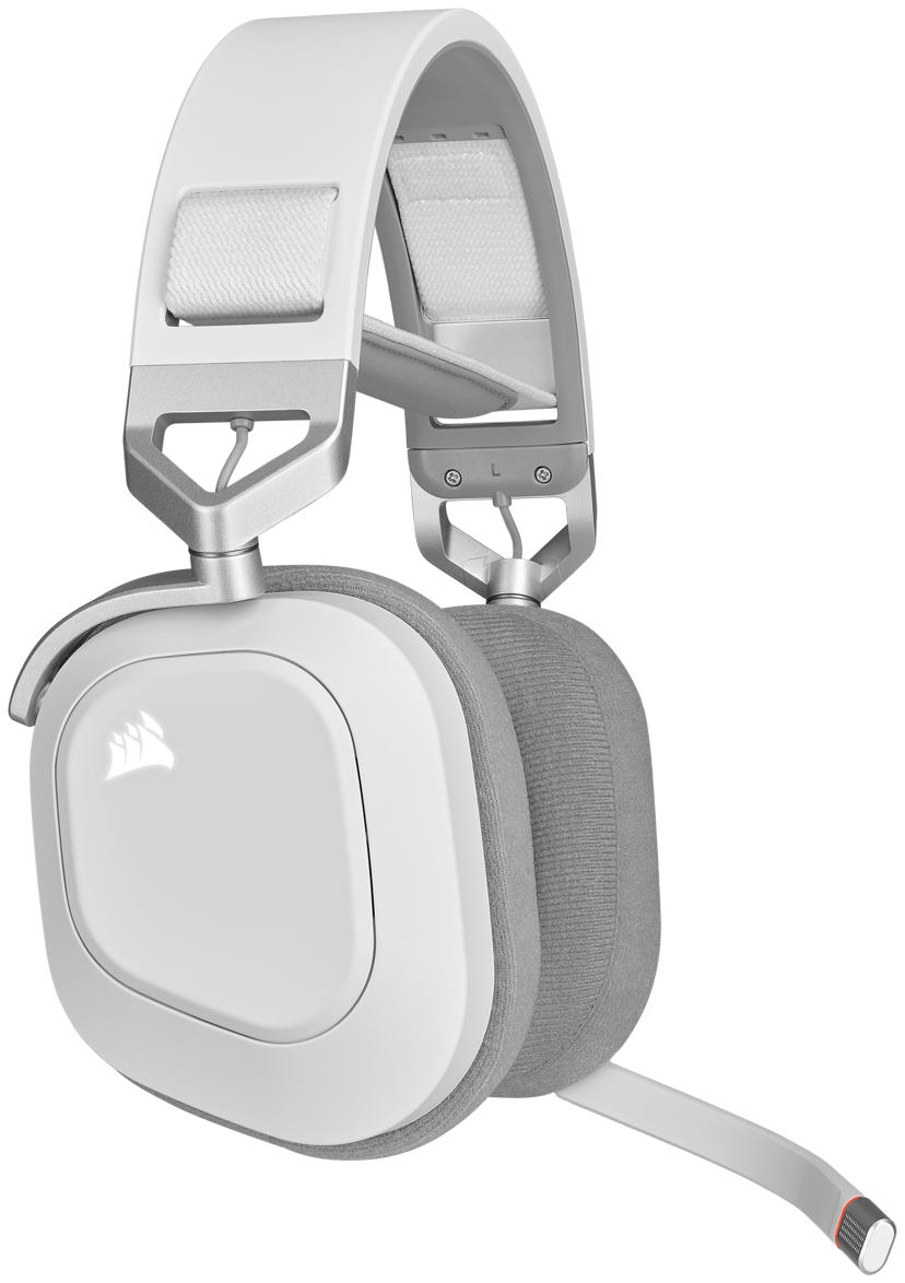 Corsair HS80 RGB Wireless Gaming Headset Stereo Hvit