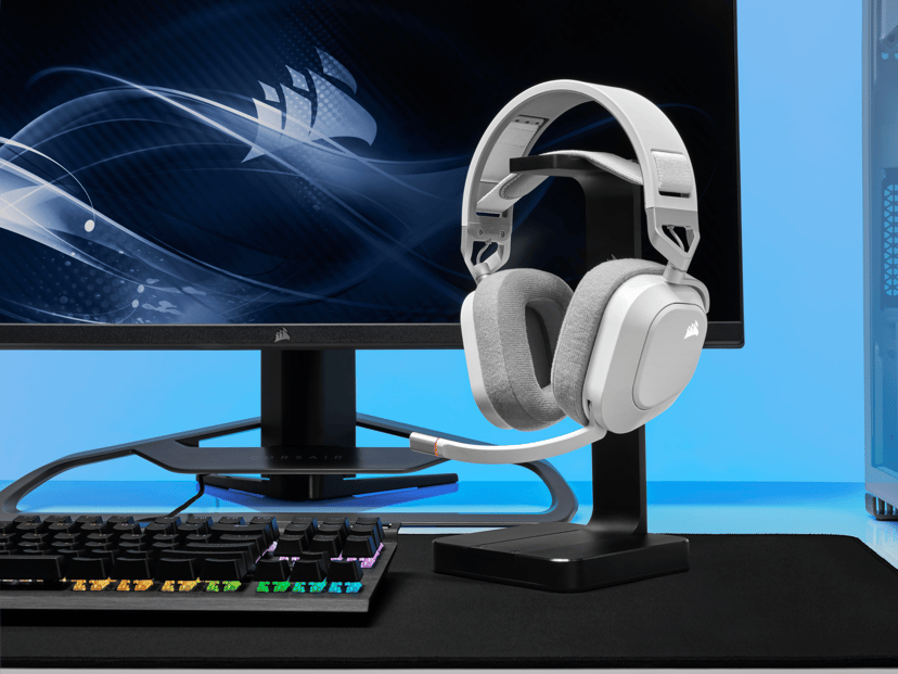 Corsair HS80 RGB Trådlöst Gaming Headset Stereo Vit