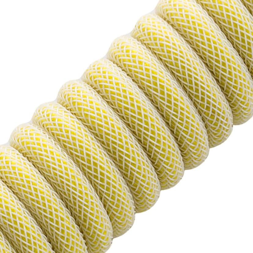 CableMod Classic Coiled Cable - Lemon Ice 1.5m USB A USB C Keltainen