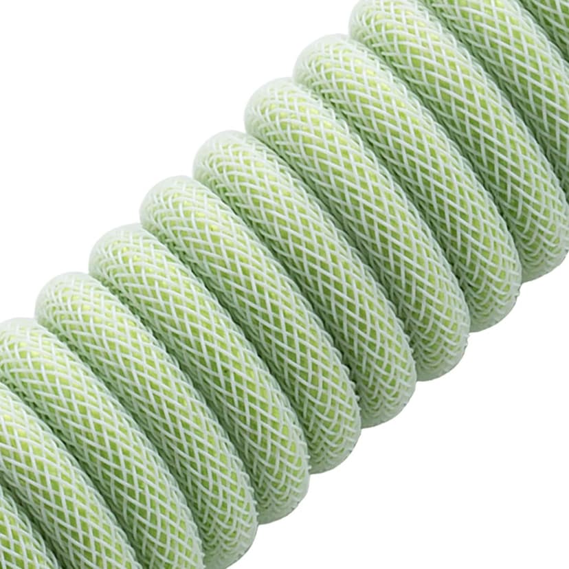 CableMod Classic Coiled Cable - Lime Sorbet 1.5m USB A USB C Vihreä