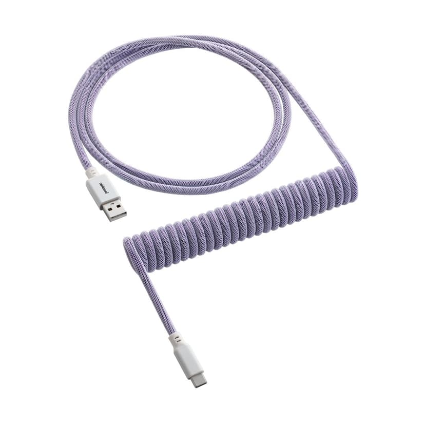 CableMod Classic Coiled Cable - Rum Raisin 1.5m. USB A USB C Sort