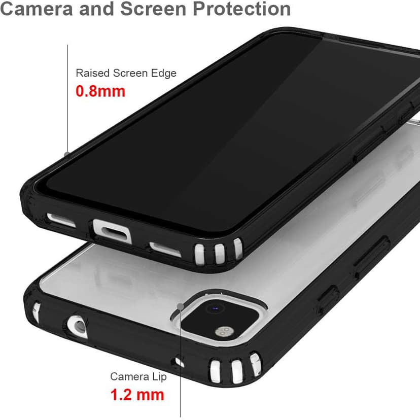 Armor-X Shockproof Rugged Case Samsung Galaxy Xcover 5 Zwart