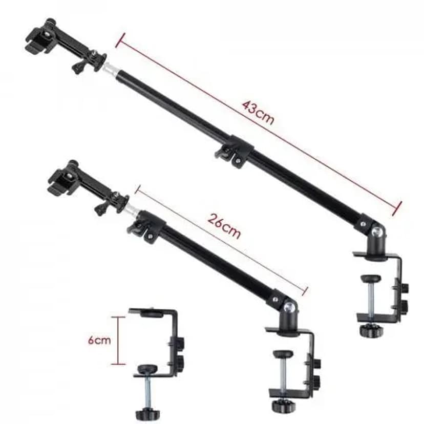 Armor-X Adjustable Tabletop Aluminum Desk Clamp TYPE-T For Tablet
