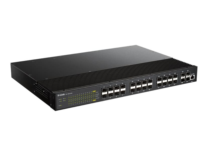D-Link DIS-700G-28XS netværksswitch Administreret L2+ 1U Sort