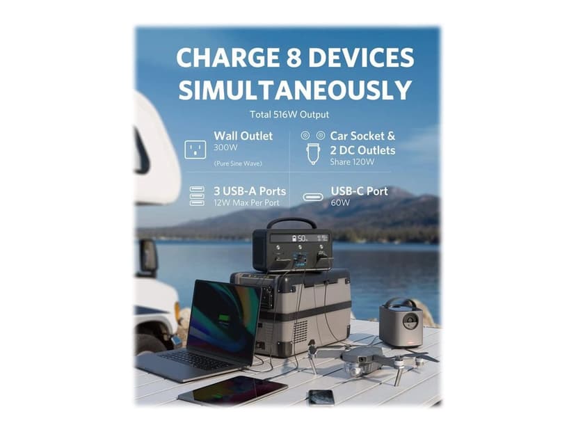 Anker PowerHouse II 400 108000mAh 388Wh zwart (A1730311) | Dustinhome.nl Anker PowerHouse II 400 108000mAh 388Wh zwart (A1730311) | Dustinhome.nl