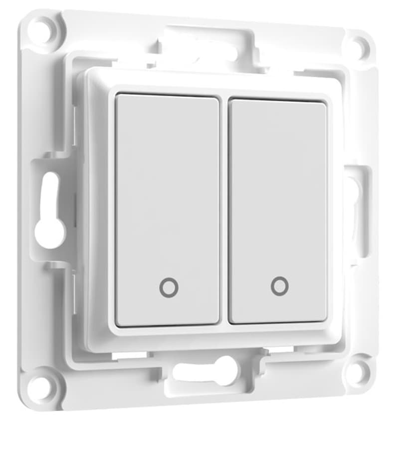 Shelly Väggswitch 2 Knappar Vit
