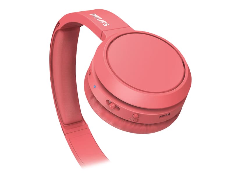 Philips 4000 series TAH4205RD/00 hörlur och headset Trådlös Huvudband Samtal/musik USB Type-C Bluetooth Röd USB Type-C Röd