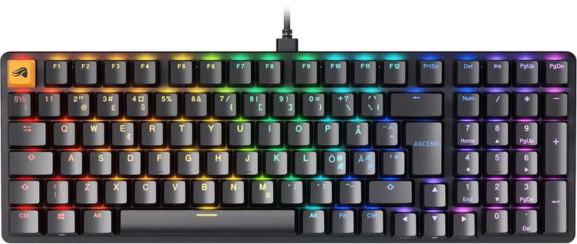 Glorious GMMK2 96% Pre-Built Fox Linear Langallinen Pohjoismainen