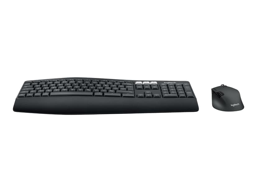 Logitech 920-008219 tangentbord Mus inkluderad Hem Trådlös RF + Bluetooth QWERTY Amerikanskt internationellt Svart Trådlös Amerikanskt internationellt