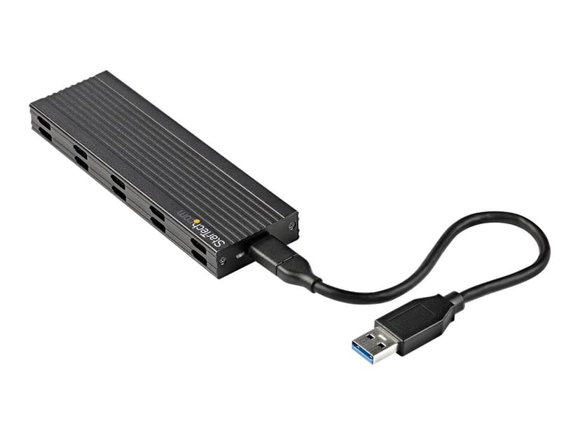 Startech StarTech.com SM2E1BMU31C tallennusaseman kotelo SSD-kotelo Musta M.2