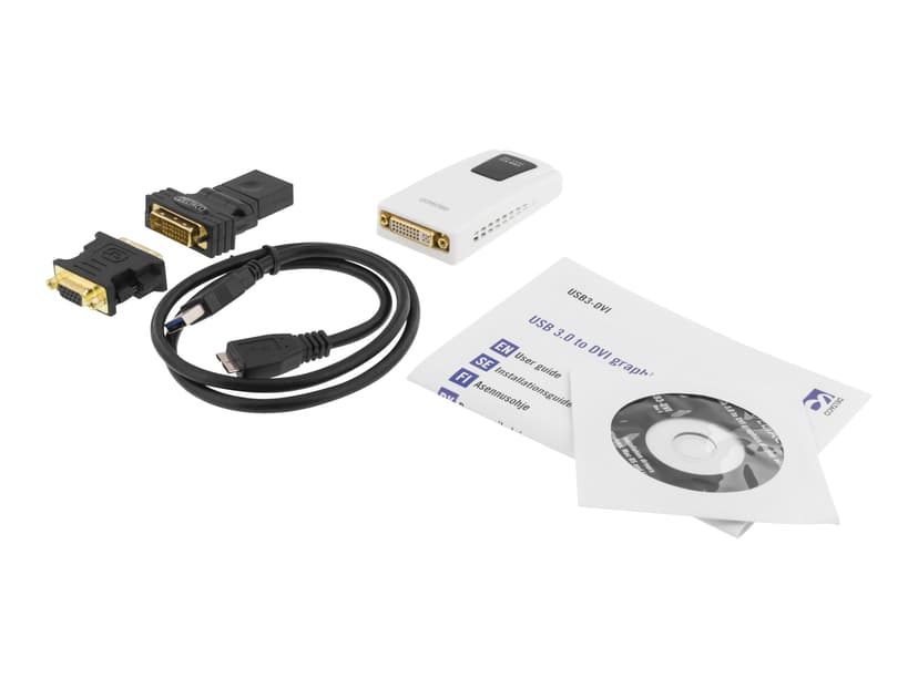 Deltaco Prime USB3-DVI Ekstern Videoadapter