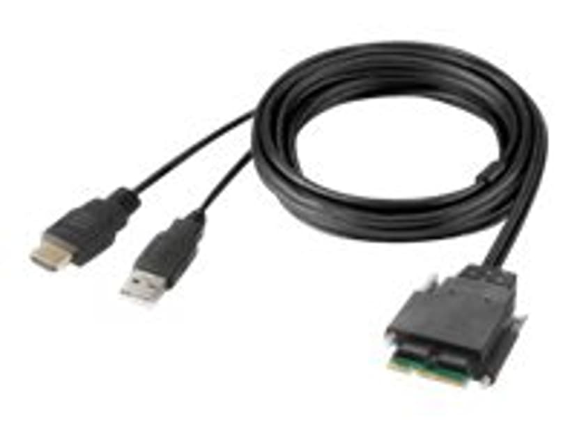 Belkin F1DN102MOD-HH-4 KVM-kytkin musta